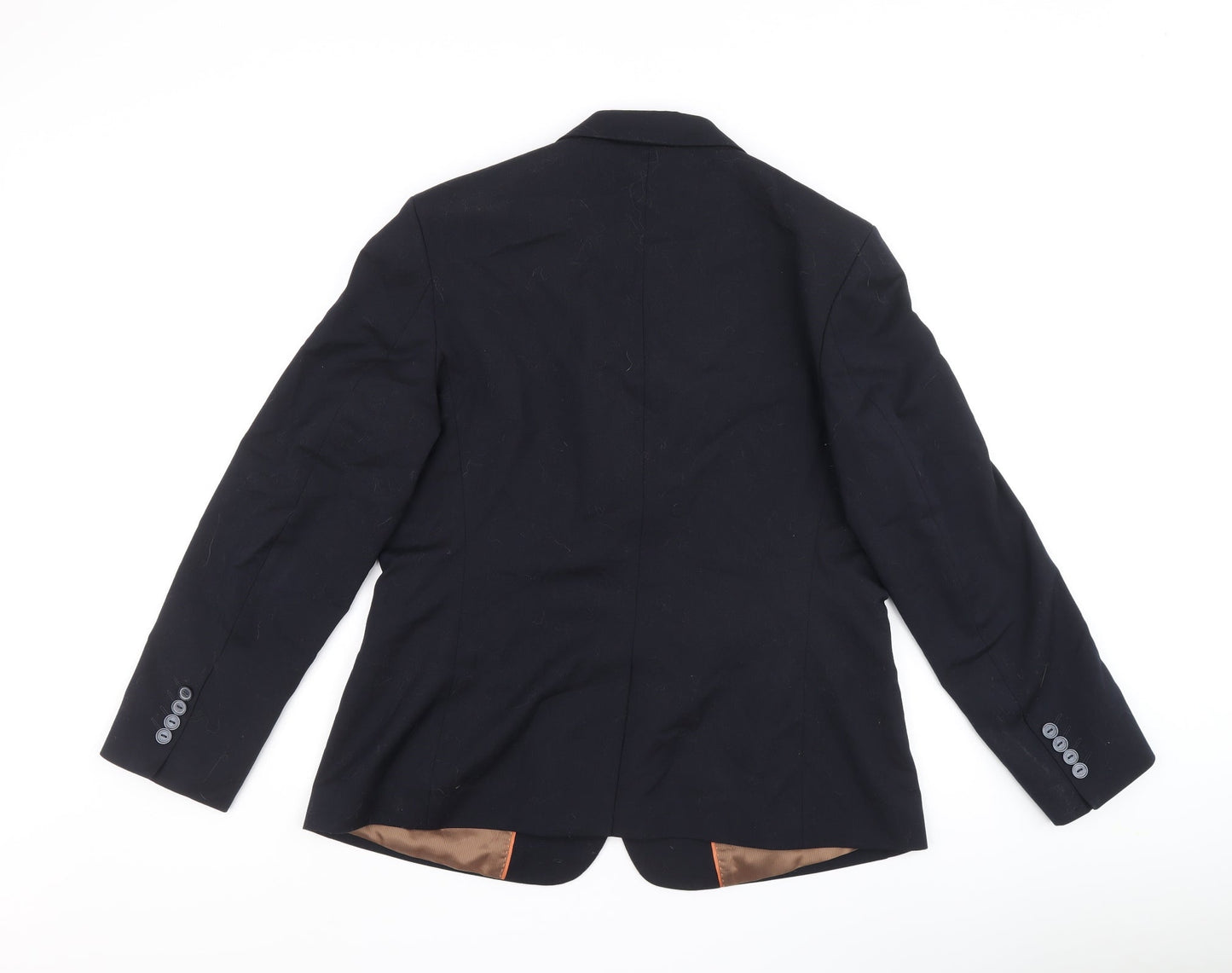 Brook Taverner Mens Black Polyester Jacket Suit Jacket Size 44 Regular