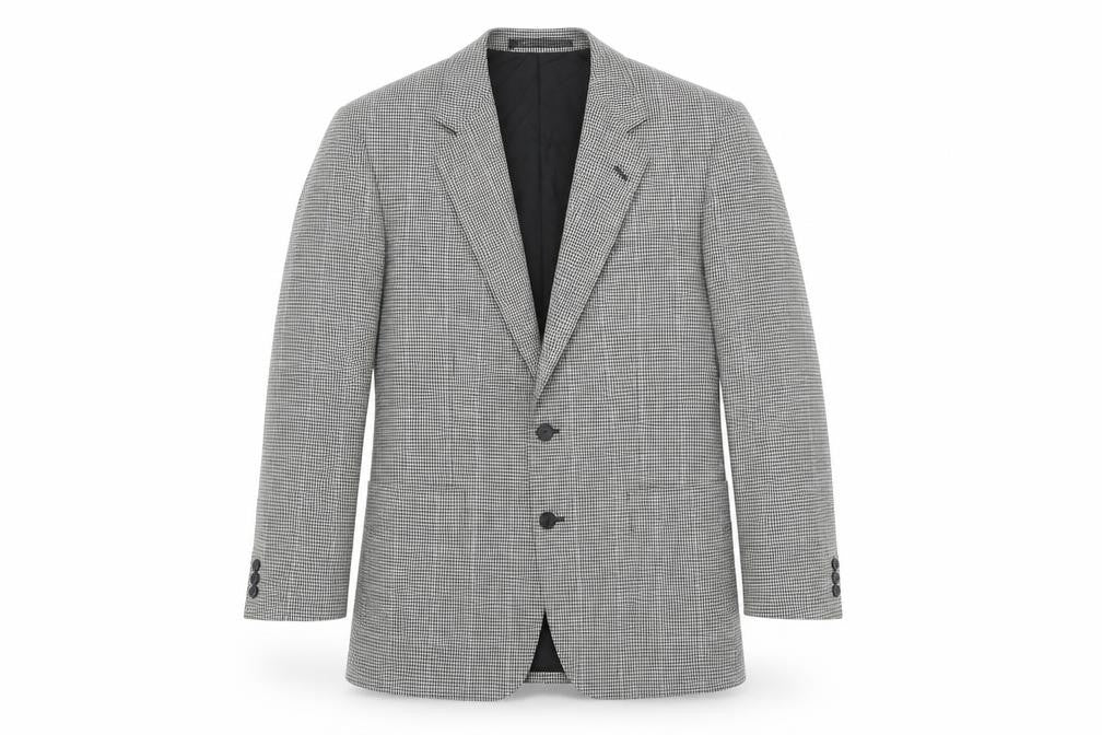 Marks & Spencer Mens Multicoloured Geometric Polyester Jacket Blazer Size 40 Regular