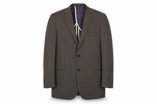 Sacoor Mens Grey Wool Jacket Blazer Size 54 Regular - Five button sleeve