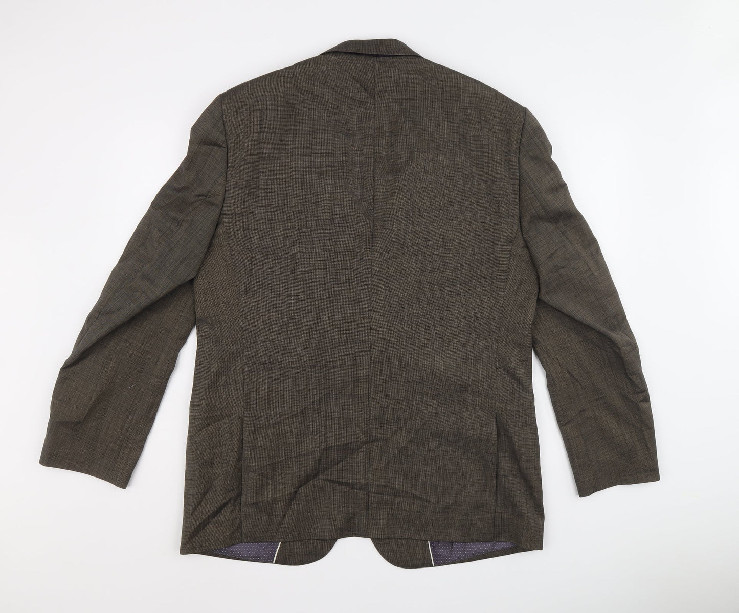 Sacoor Mens Grey Wool Jacket Blazer Size 54 Regular - Five button sleeve