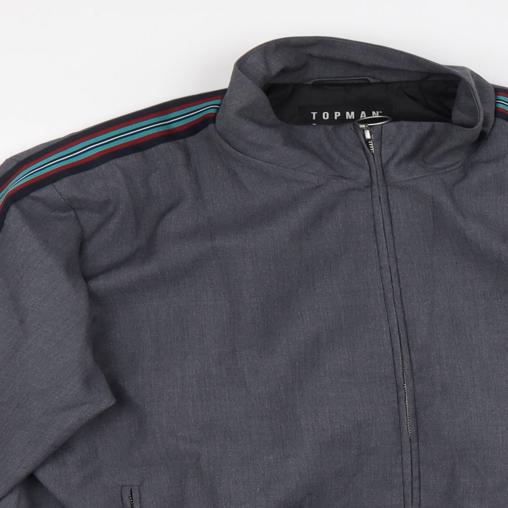 Topman Mens Multicoloured Jacket Size L Zip