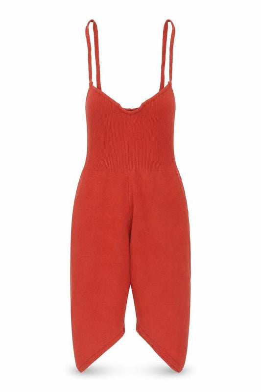 Ruve Womens Red Acrylic Bodysuit One-Piece Size M Pullover