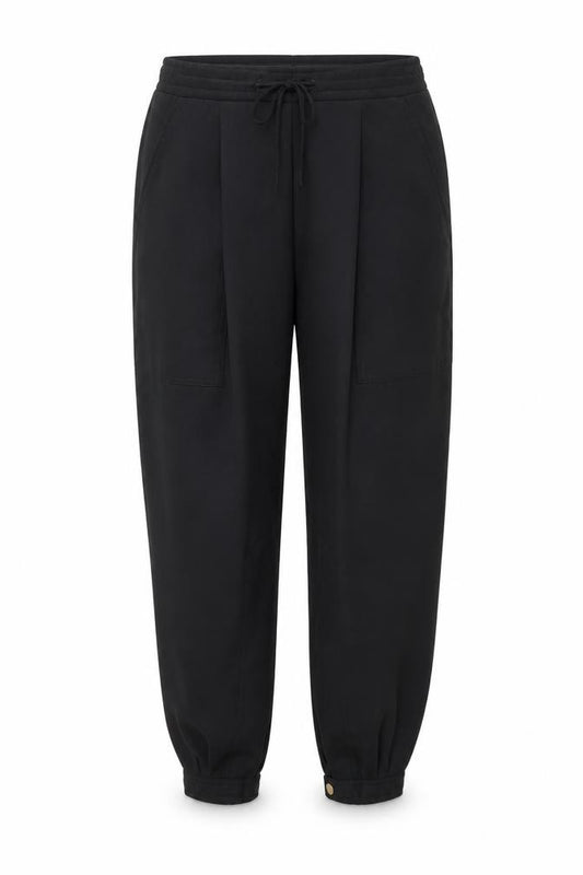 ASOS Womens Black Polyester Trousers Size 10 L25 in Regular Drawstring