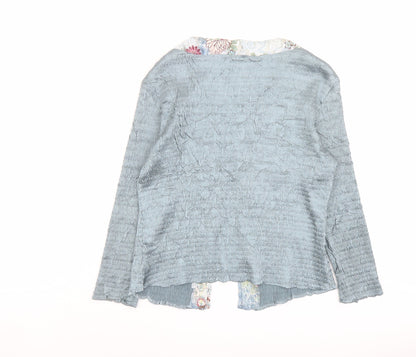 East Womens Green Polyester Basic Blouse Size M V-Neck