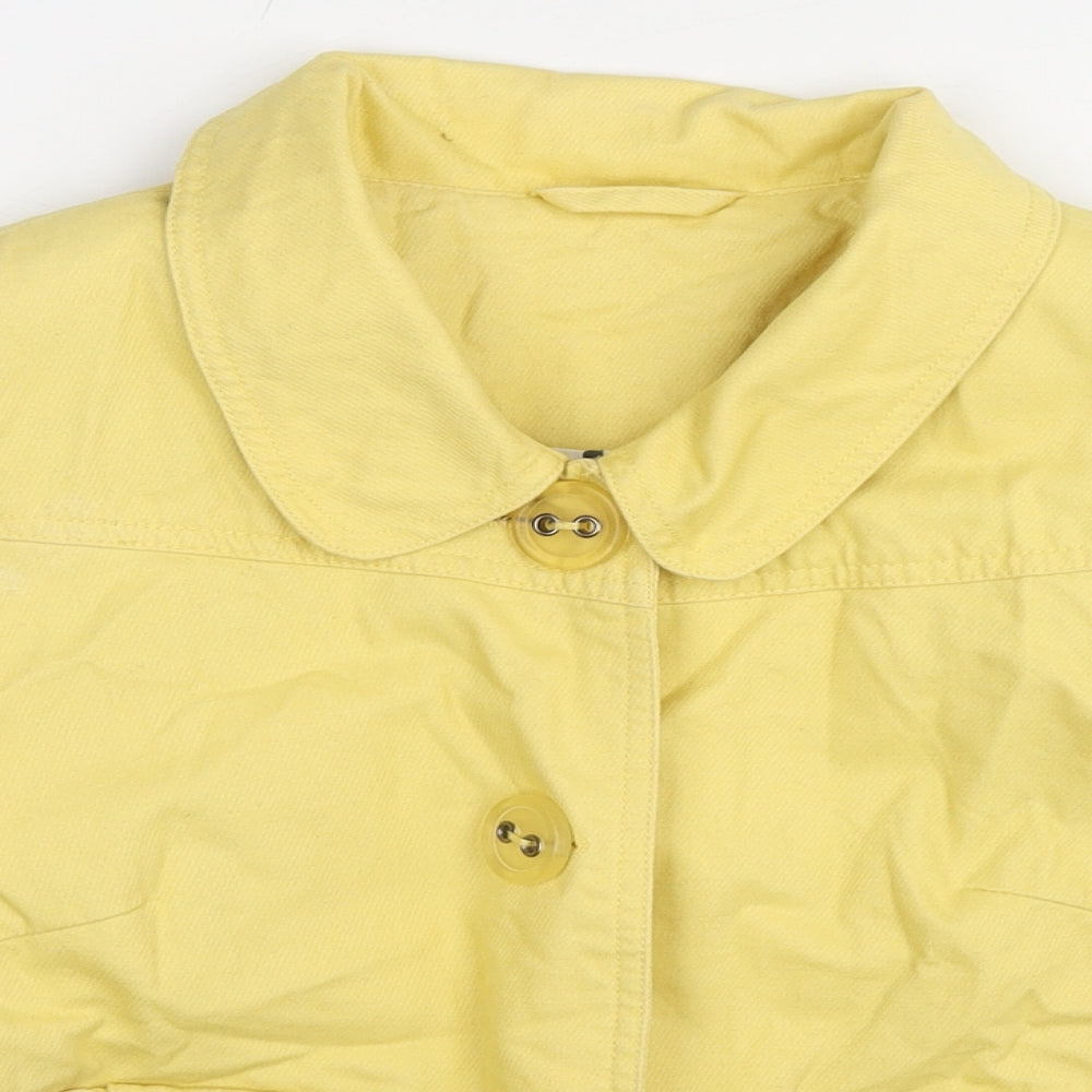 New Look Womens Yellow Jacket Size 12 Zip