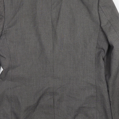River Island Mens Grey Polyester Jacket Suit Jacket Size 40 Regular