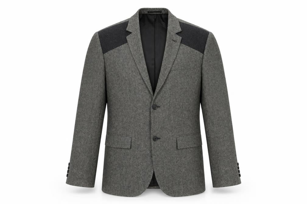 Topman Mens Grey Polyester Jacket Blazer Size 42 Regular