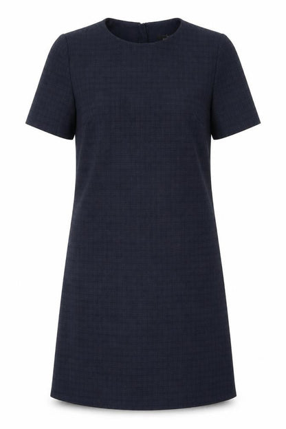 Next Womens Blue Polyester A-Line Size 12 Round Neck Zip