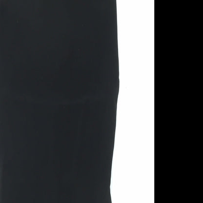 Close-up detail of Miss Selfridge women’s black polyester bodycon, size UK 6, off the shoulder pullover