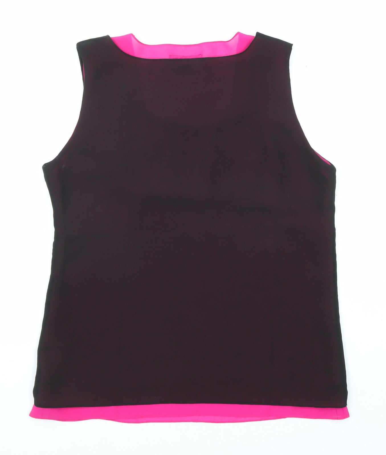 Insense Womens Black Polyester Basic Tank Size M Round Neck