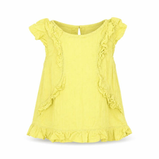 Next Girls Green 100% Cotton Basic Tank Size 4 Years Round Neck Button