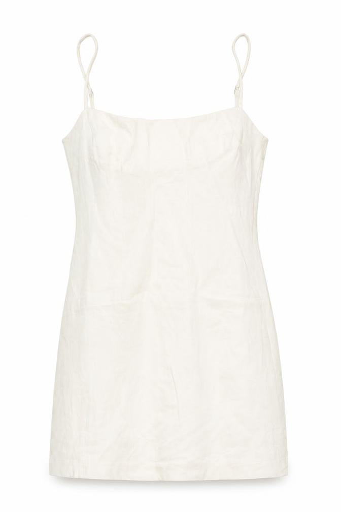 Zara Womens Ivory Polyester Mini Size M Round Neck Zip