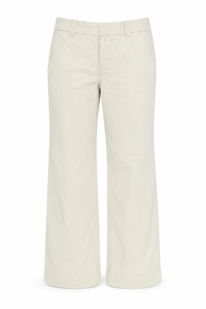 Gap Womens Beige Cotton Trousers Size 4 L31 in Regular Zip