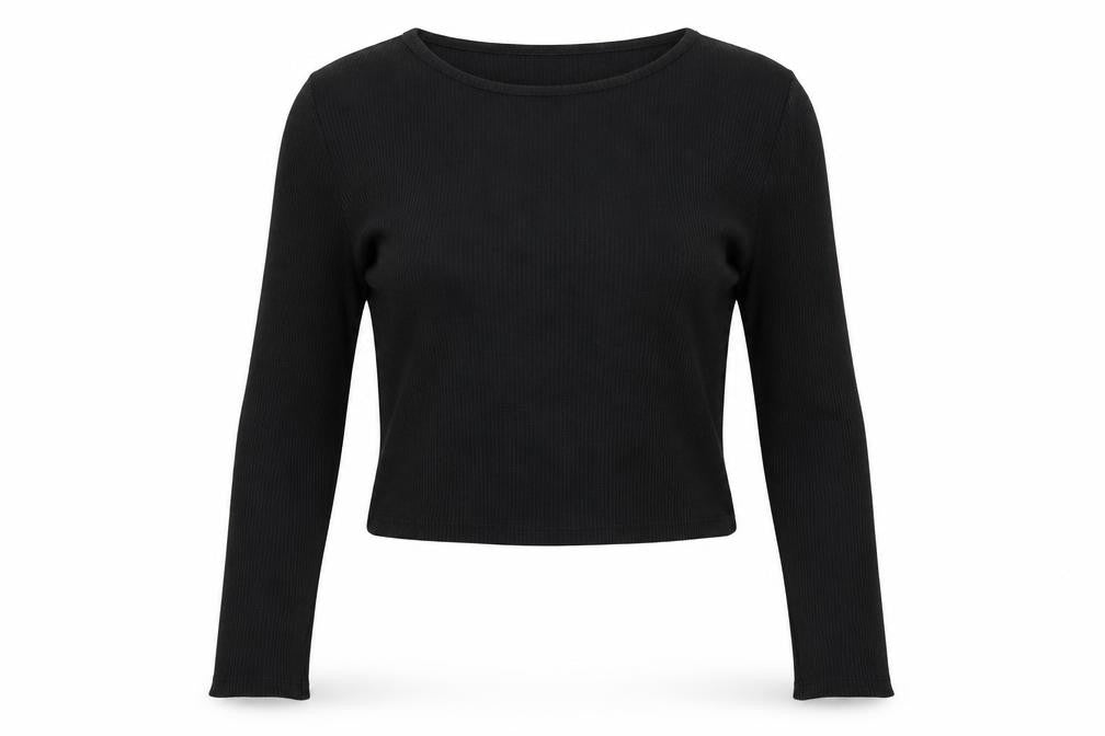 Cotton On Womens Black Cotton Basic Blouse Size M Round Neck