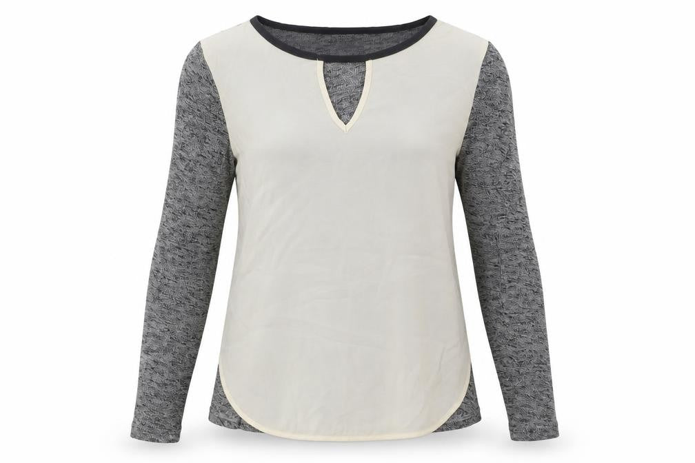 VERO MODA Womens Grey Viscose Basic T-Shirt Size S Round Neck