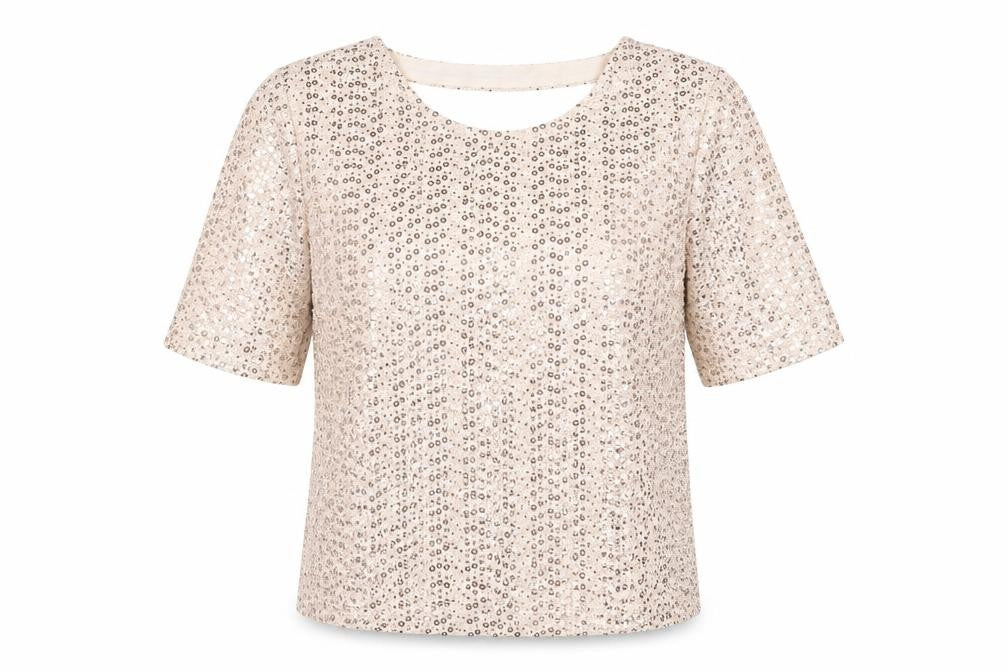 NEXT Womens Pink Nylon Basic Blouse Size 6 Round Neck
