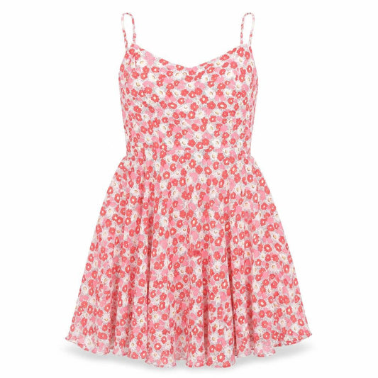 Old Navy Womens Pink Floral Rayon Slip Dress Size M V-Neck Zip