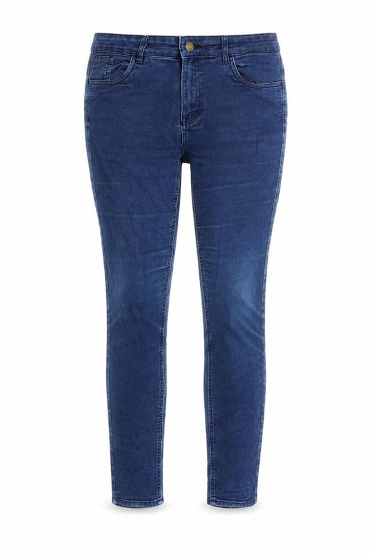 Avenue Womens Blue Cotton Skinny Jeans Size 12 L28 in Regular Zip
