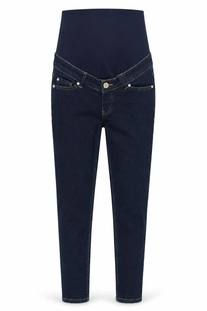 Marks & Spencer Womens Blue Cotton Skinny Jeans Size 6 L26 in Regular Button - Petite