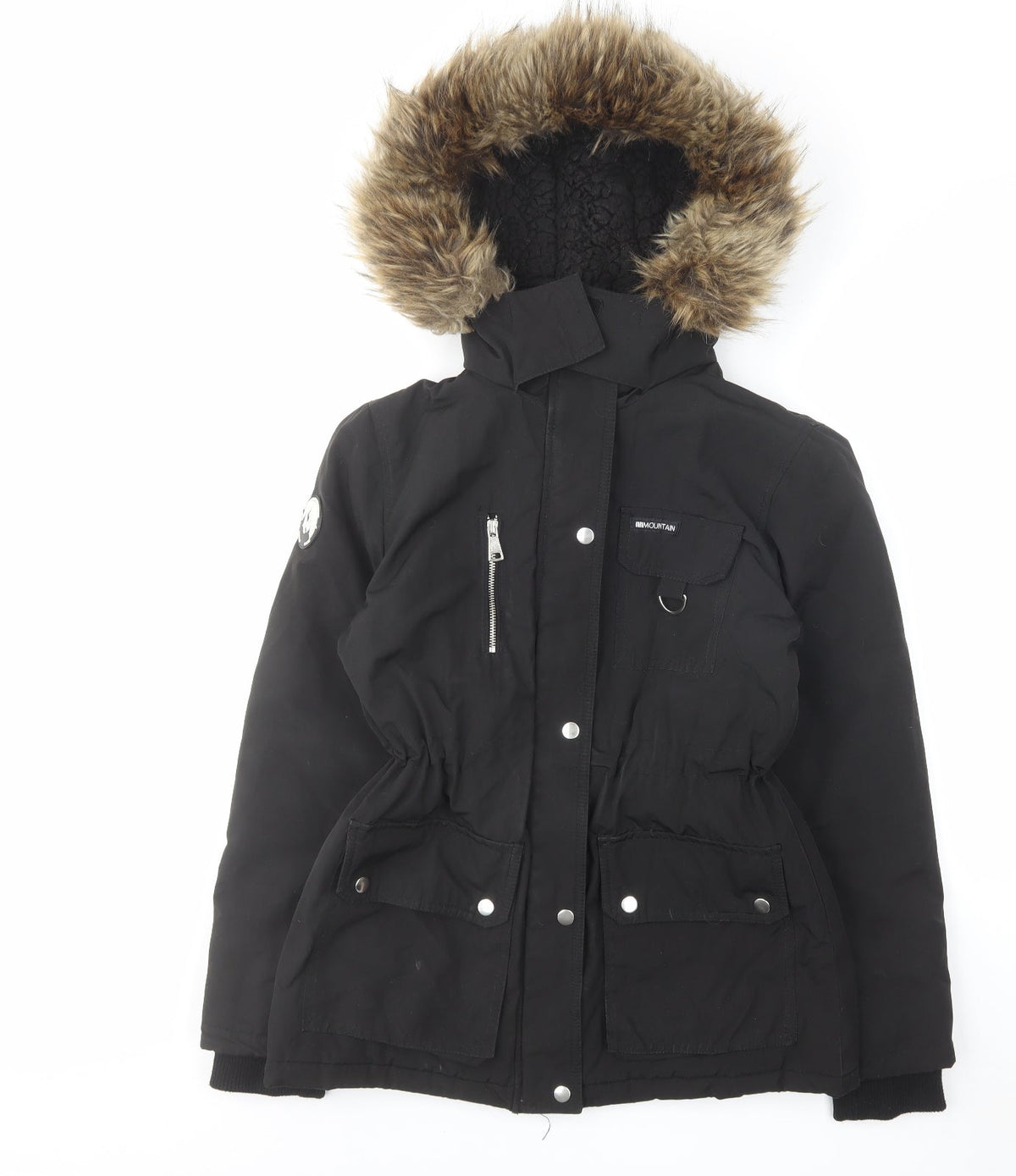 New Look Womens Black Jacket Size 6 Zip