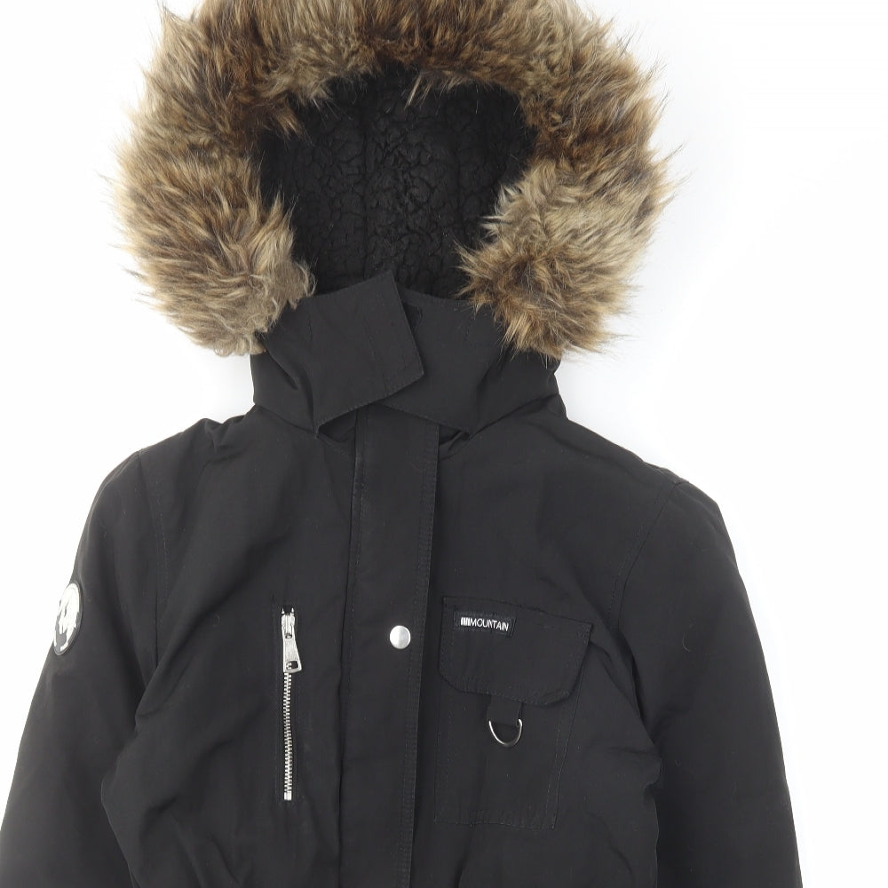 New Look Womens Black Jacket Size 6 Zip