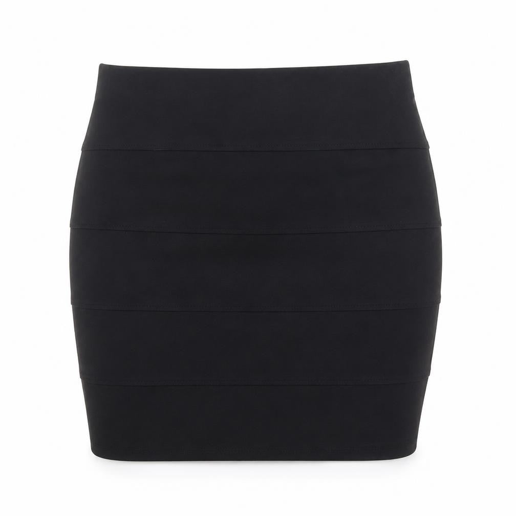 Marks & Spencer Womens Black Viscose Bandage Skirt Size 6