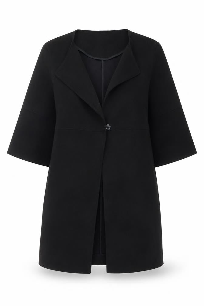 H&M Womens Black Jacket Blazer Size 6 Button