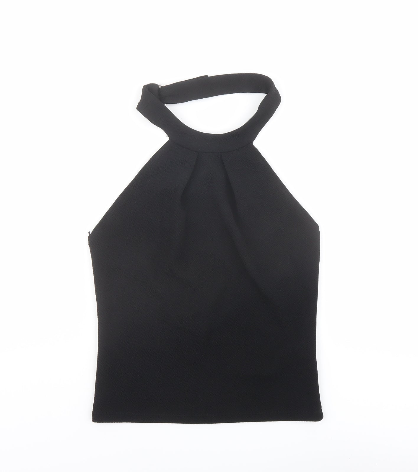 Zara Womens Black Polyester Basic Tank Size M Halter
