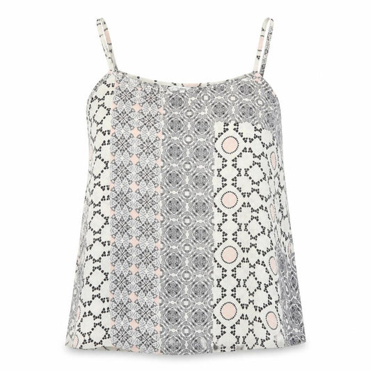 New Look Womens Multicoloured Geometric Polyester Camisole Tank Size 10 Scoop Neck