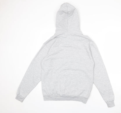 Back view of I SAW IT FIRST women’s grey cotton pullover hoodie, size S, pullover