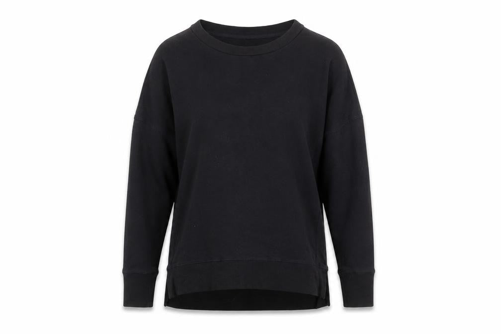 Reebok Womens Black Cotton Pullover Sweatshirt Size M Pullover