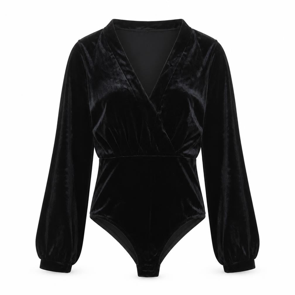 Vera & Lucy Womens Black Polyester Bodysuit One-Piece Size 10 Snap