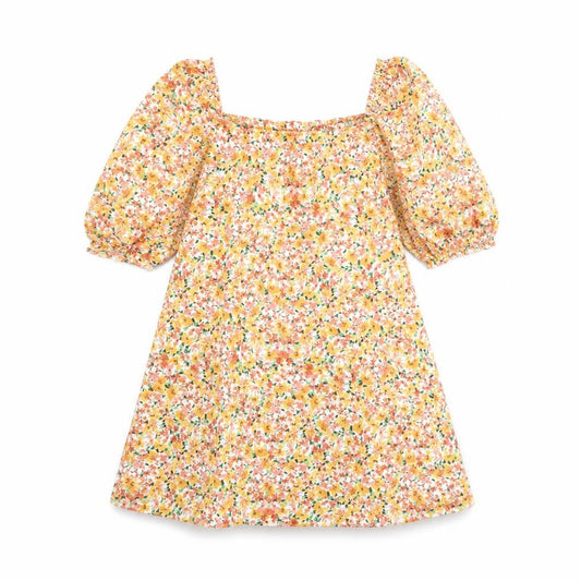 New Look Womens Multicoloured Floral 100% Cotton A-Line Size 8 Square Neck Pullover