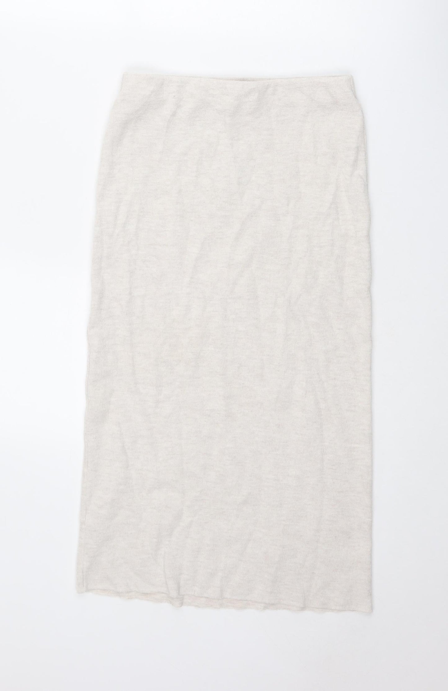 Zara Womens Ivory Polyester Straight & Pencil Skirt Size S
