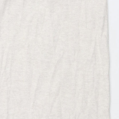 Zara Womens Ivory Polyester Straight & Pencil Skirt Size S