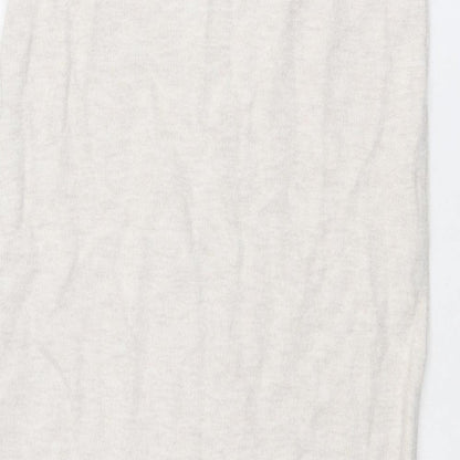 Zara Womens Ivory Polyester Straight & Pencil Skirt Size S