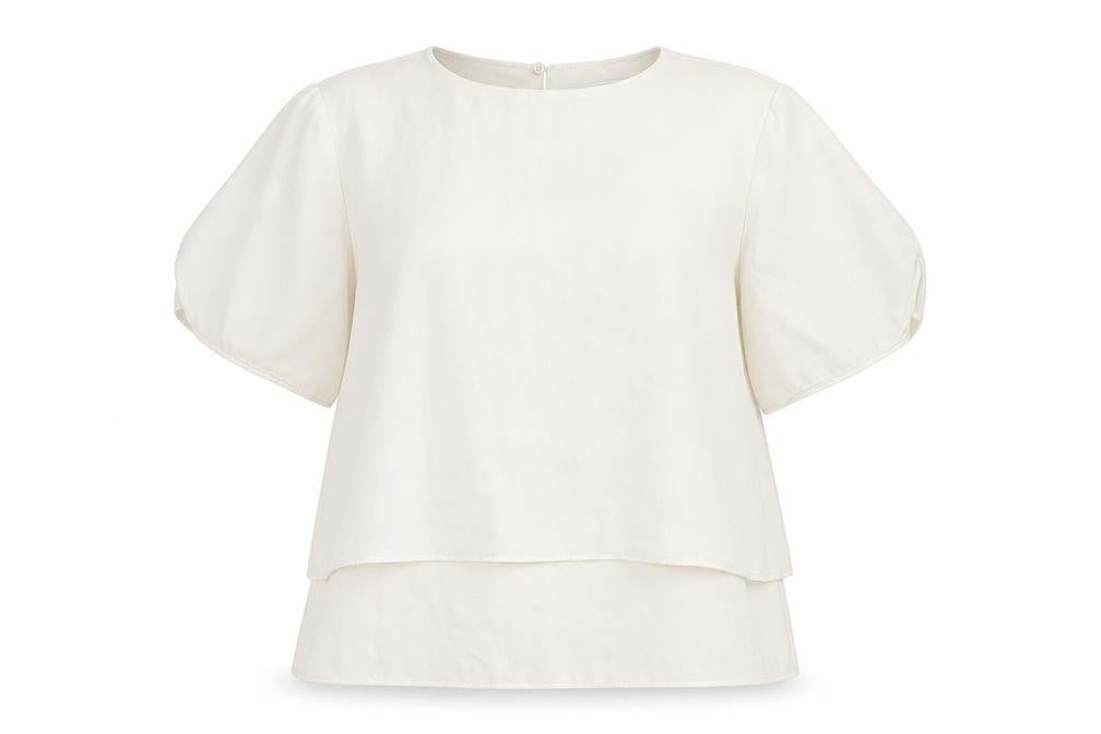Mango Womens White Polyester Basic Blouse Size XS Round Neck