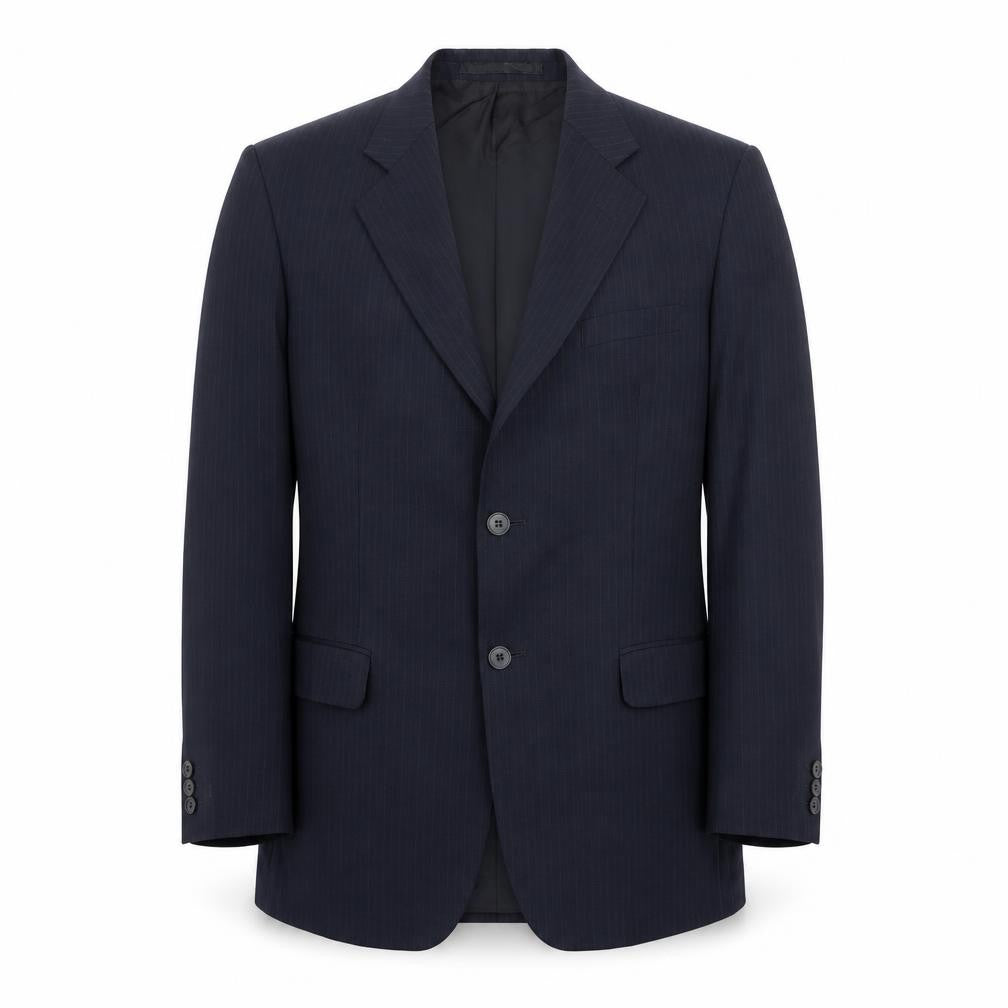 St Michael Mens Blue Wool Jacket Suit Jacket Size 40 Regular