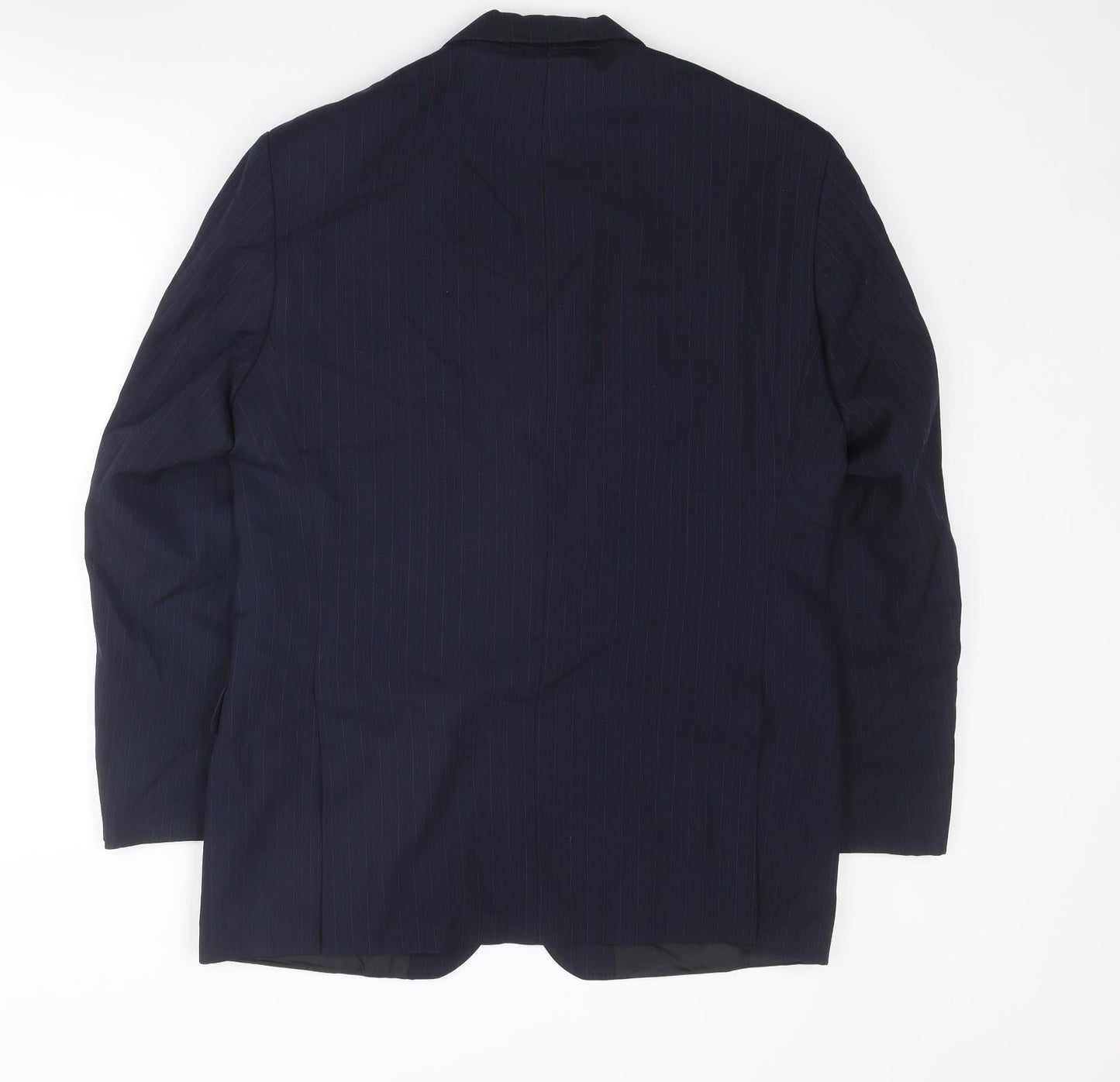 St Michael Mens Blue Wool Jacket Suit Jacket Size 40 Regular