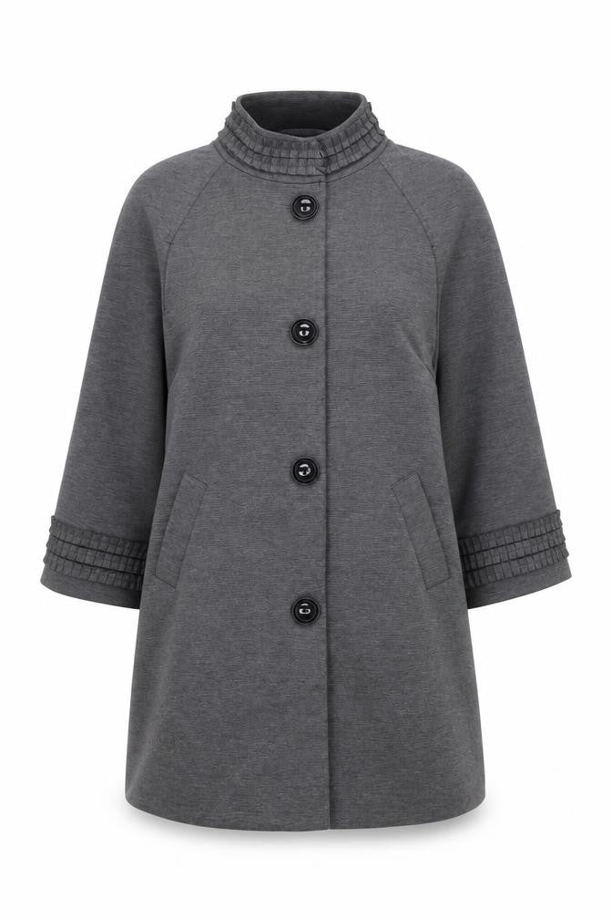 Per Una Womens Grey Jacket Size 14 Snap