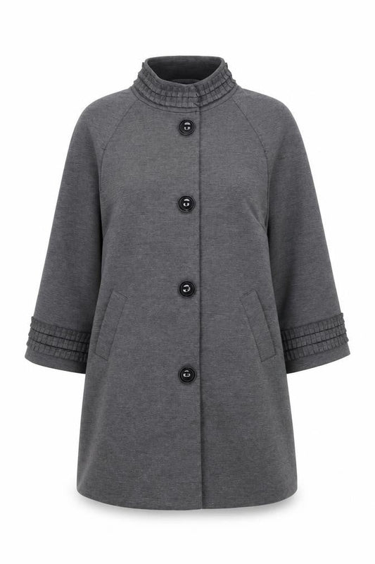 Per Una Womens Grey Jacket Size 14 Snap