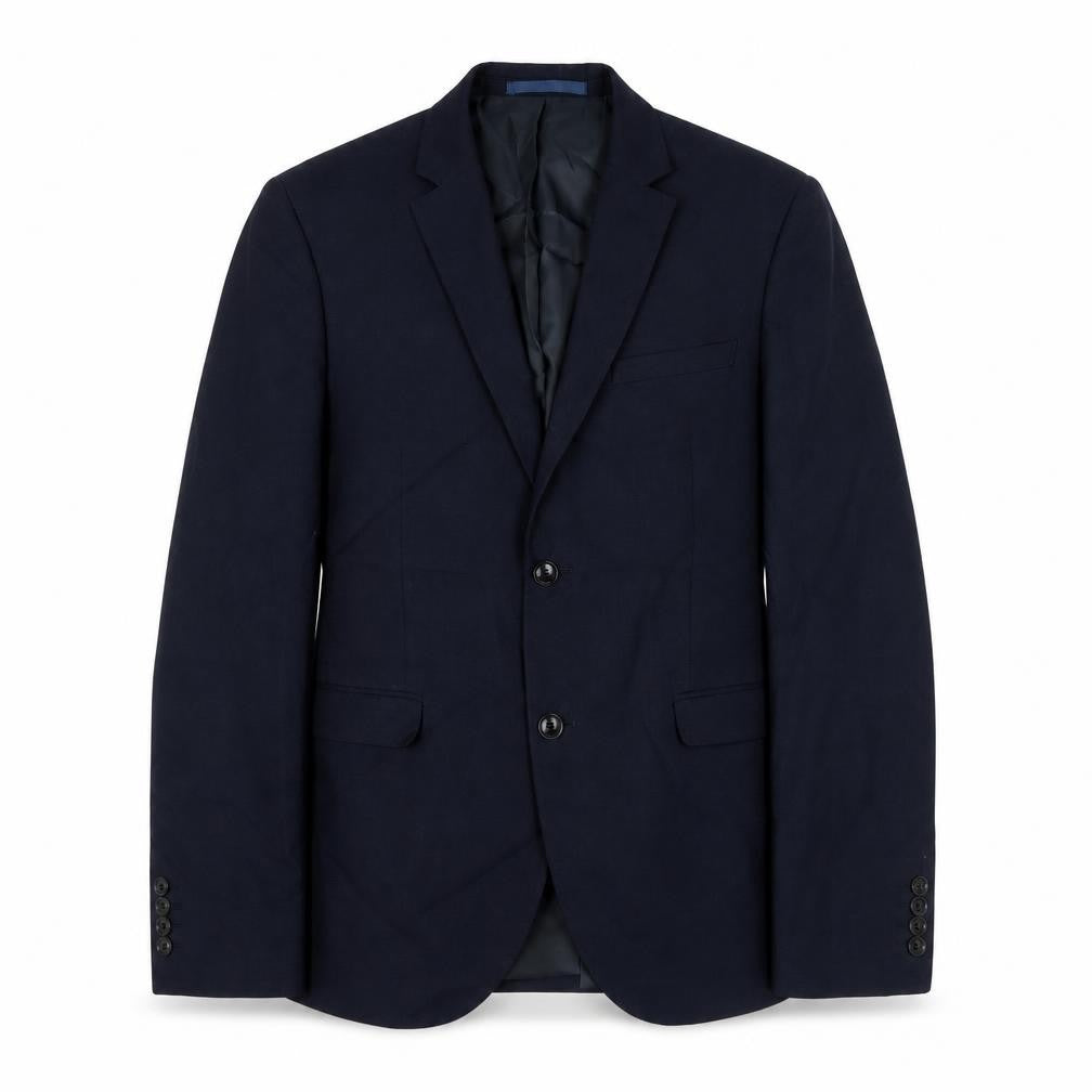 Topman Mens Blue Polyester Jacket Suit Jacket Size 40 Regular