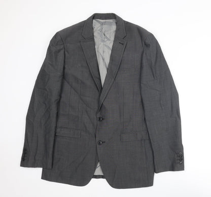 Next Mens Grey Wool Jacket Suit Jacket Size 40 Regular