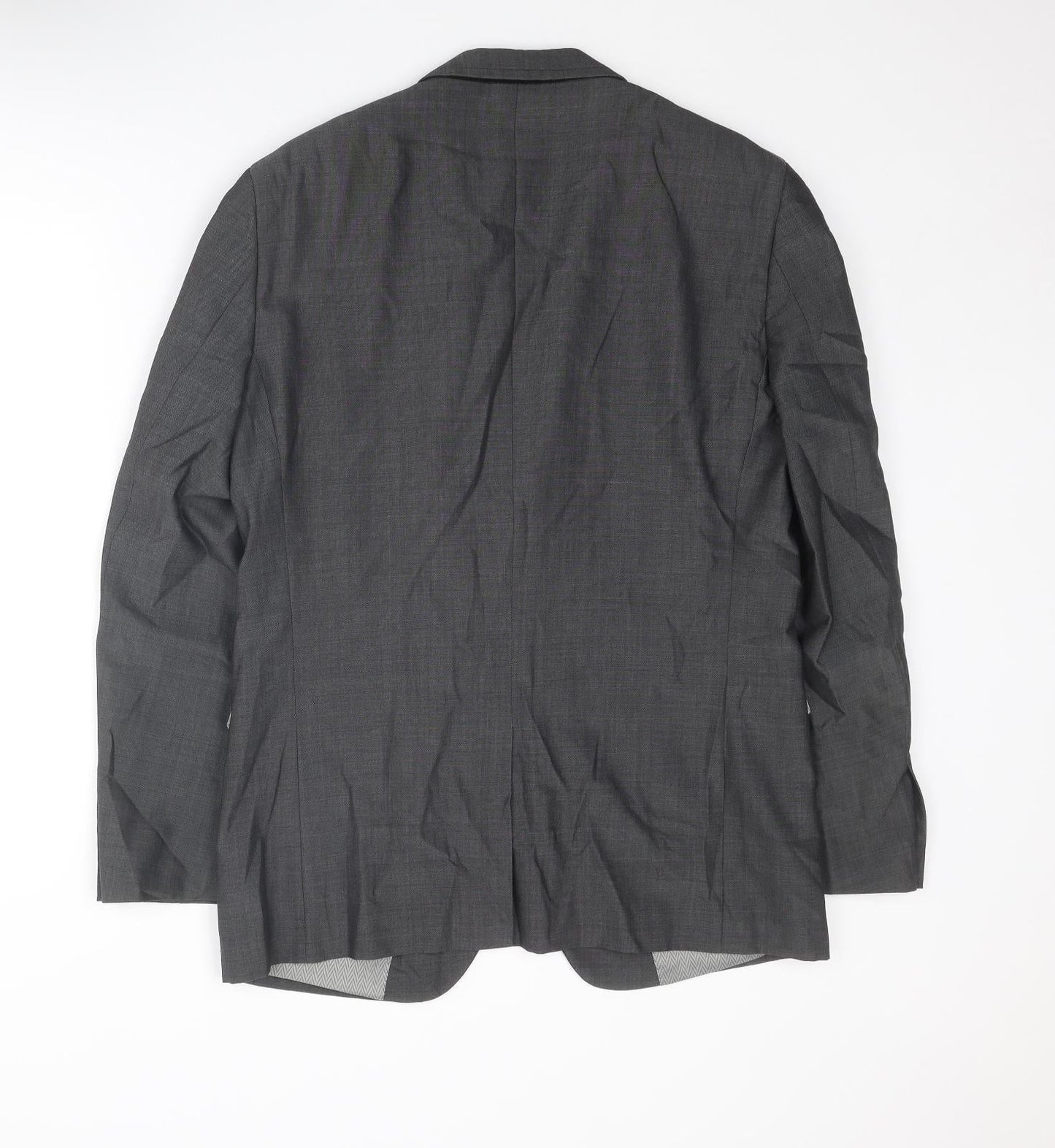 NEXT Mens Grey Wool Jacket Suit Jacket Size 40 Regular