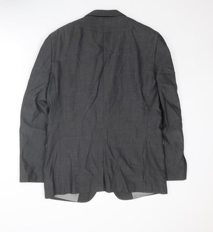 Next Mens Grey Wool Jacket Suit Jacket Size 40 Regular