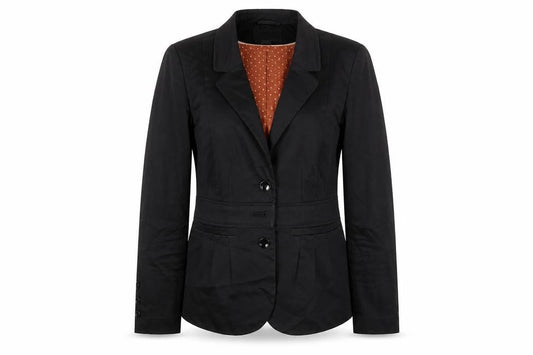 H&M Womens Black Jacket Blazer Size 8 Button