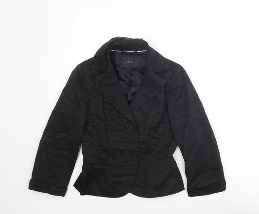 Coast Womens Black Jacket Size 8 Button
