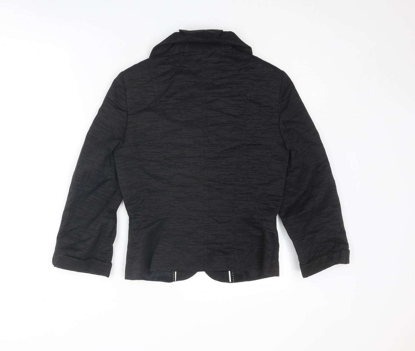 Coast Womens Black Jacket Size 8 Button