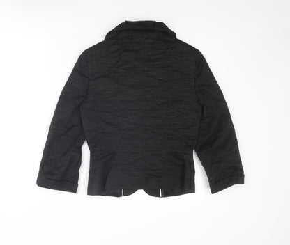 Coast Womens Black Jacket Size 8 Button