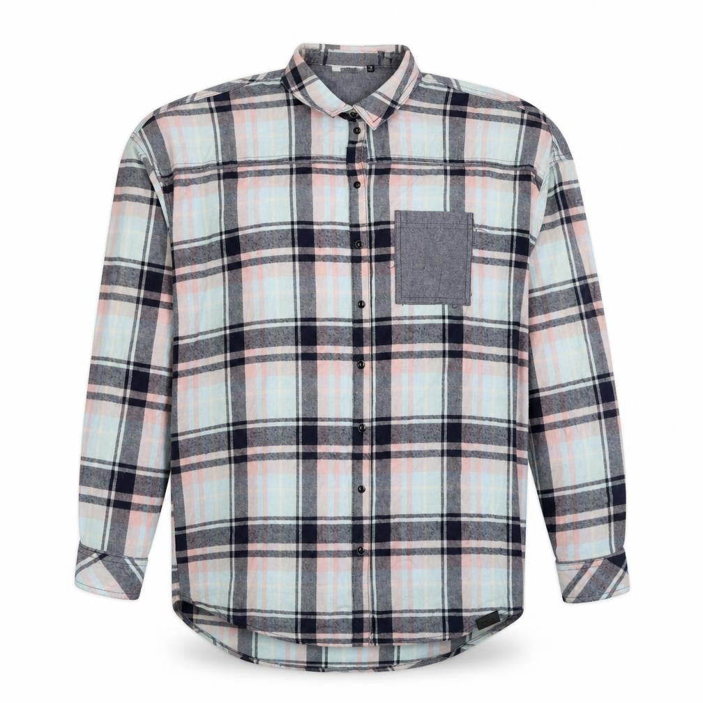 Only Womens Multicoloured Plaid Cotton Basic Button-Up Size 10 Collared